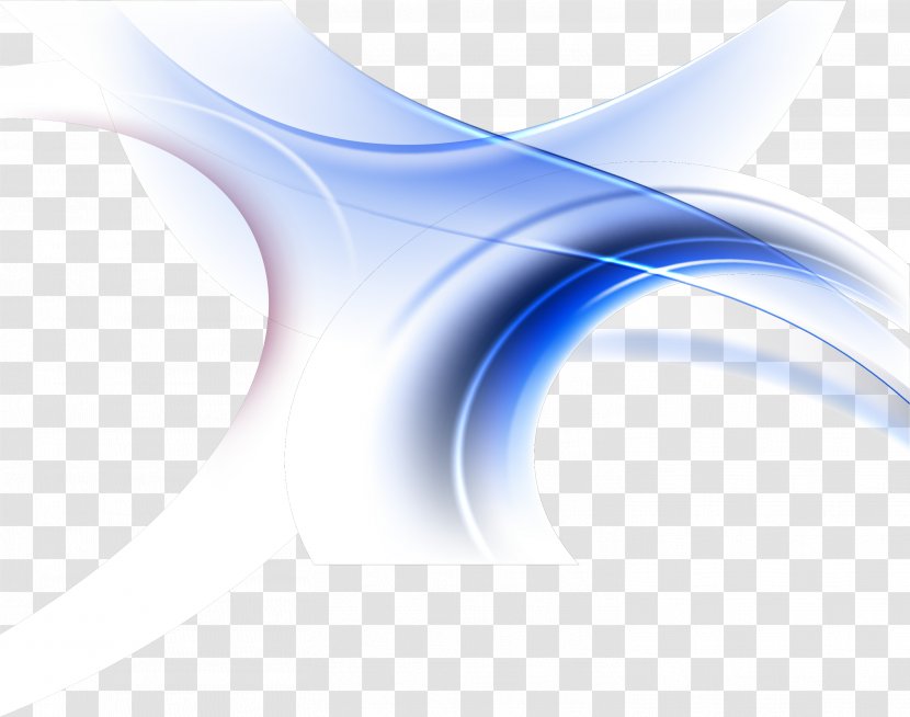 Blue Curve Angle Wallpaper - Science Fiction - Fancy Transparent PNG