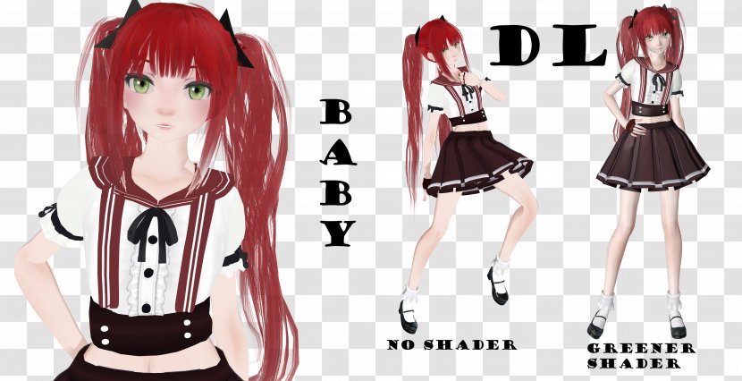 Five Nights At Freddy's: Sister Location MikuMikuDance Baby Model DeviantArt - Silhouette - Skirt Girls Transparent PNG