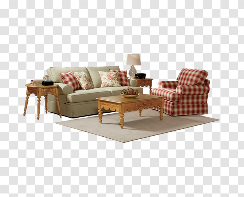 Loveseat Table Sofa Bed Living Room Couch - Studio Transparent PNG