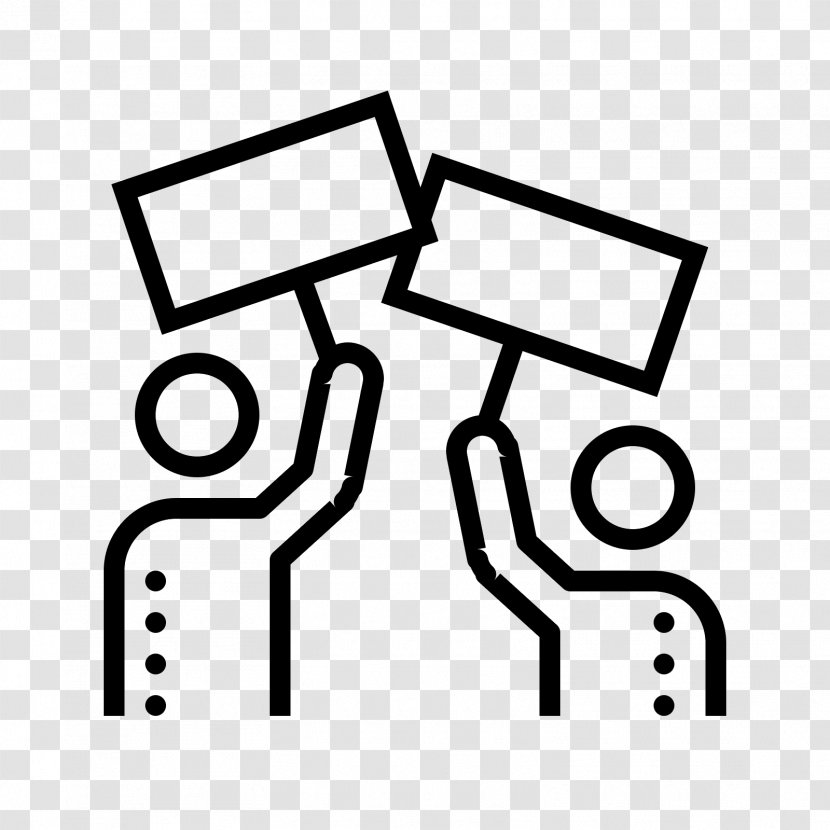 Strike Action Font - Black And White - Person Icon Transparent PNG