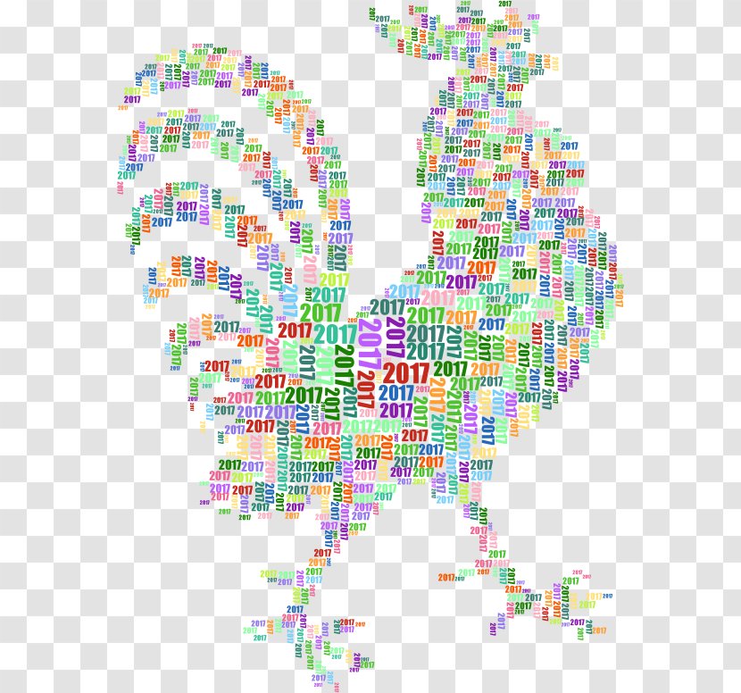 Clip Art - Watercolor - Calendar Year Of The Rooster Transparent PNG
