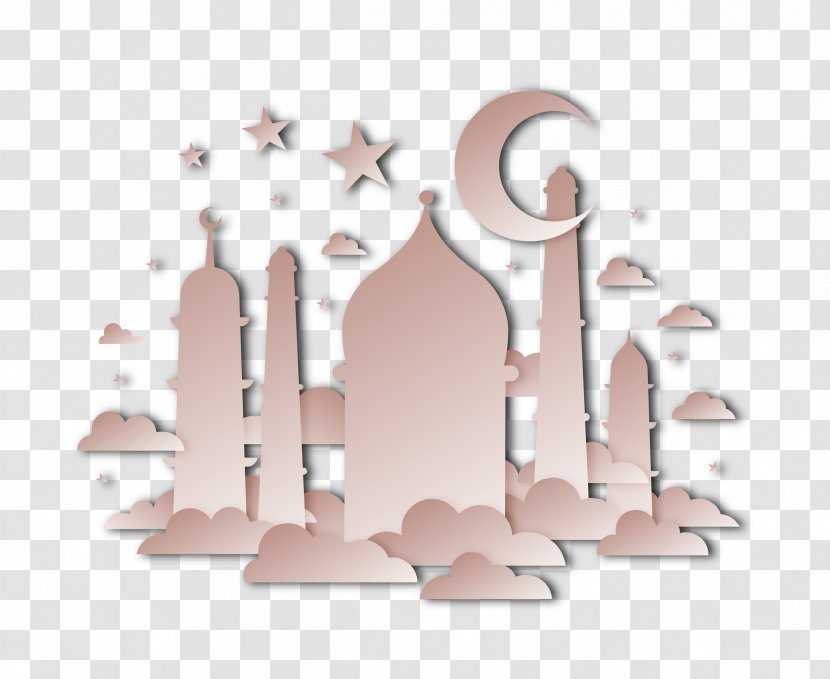 Islamic Architecture Clip Art - Cartoon Cloud Vector Material Transparent PNG