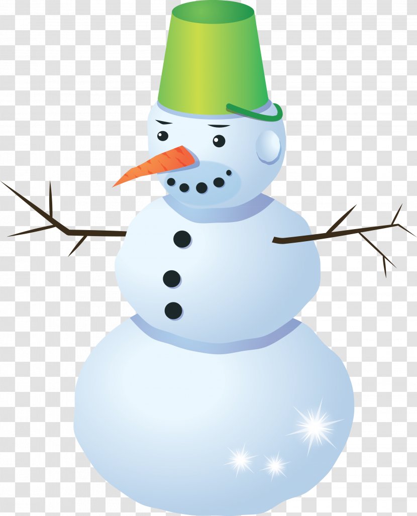 Snowman White Clip Art - Green Transparent PNG