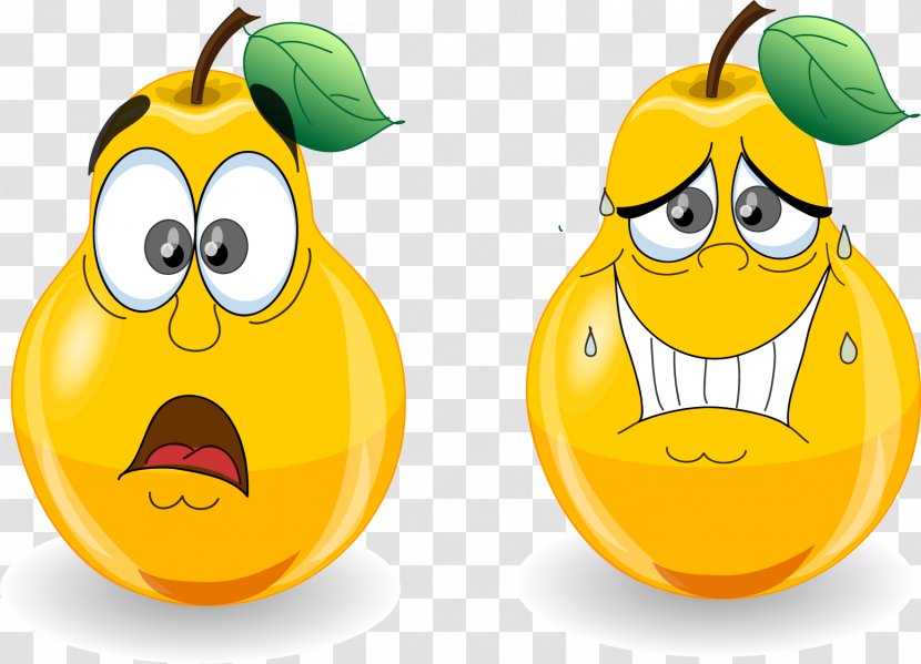 Cartoon - Beak - Pear Expression Vector Material, Transparent PNG