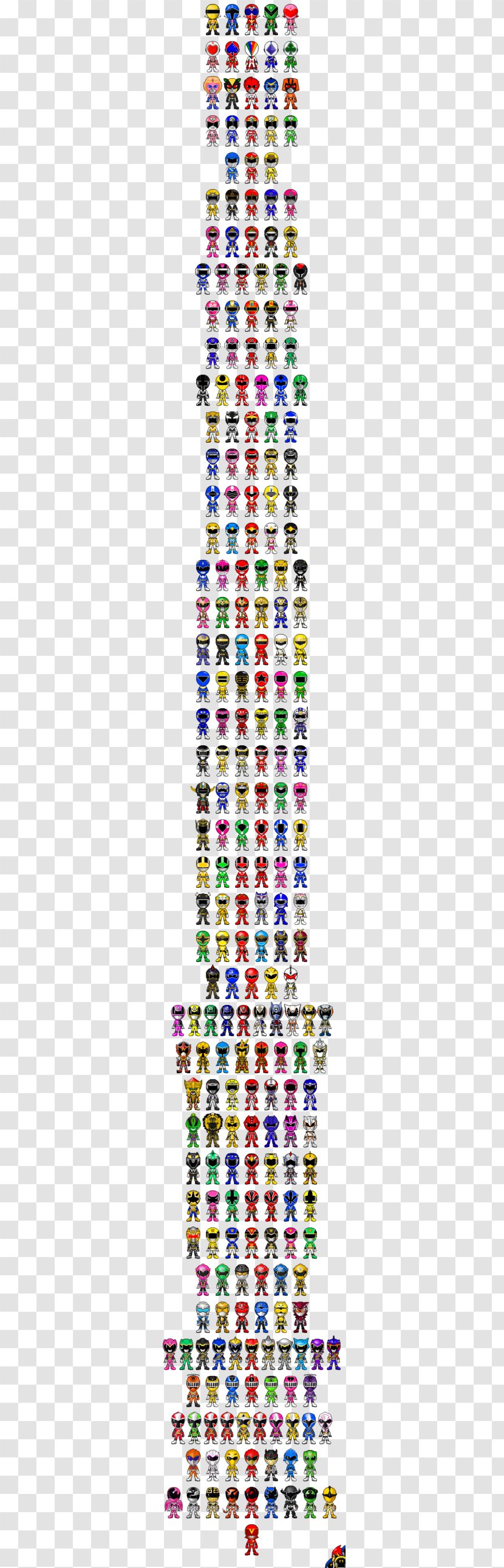 Super Sentai Power Rangers DeviantArt Tokusatsu Pixel Art - Drawing - Deviantart Transparent PNG