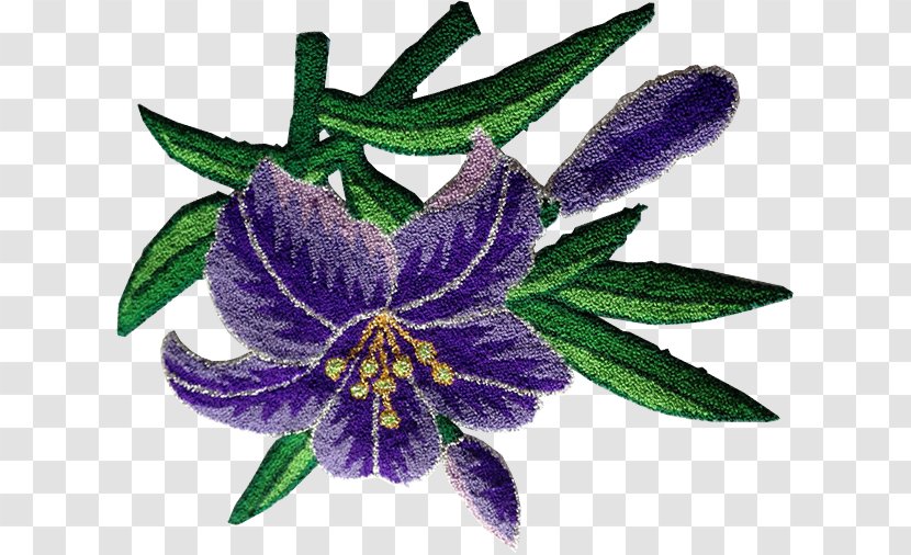 Machine Embroidery Blanket - Flower - Violeta Transparent PNG