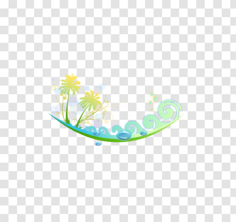 Water Graphics Product Drawing Desktop Wallpaper - Green - Summer Beach Transparent PNG