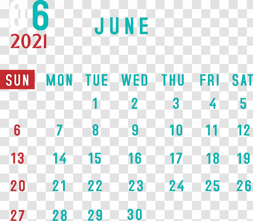 June 2021 Printable Calendar 2021 Monthly Calendar Printable 2021 Monthly Calendar Template Transparent PNG