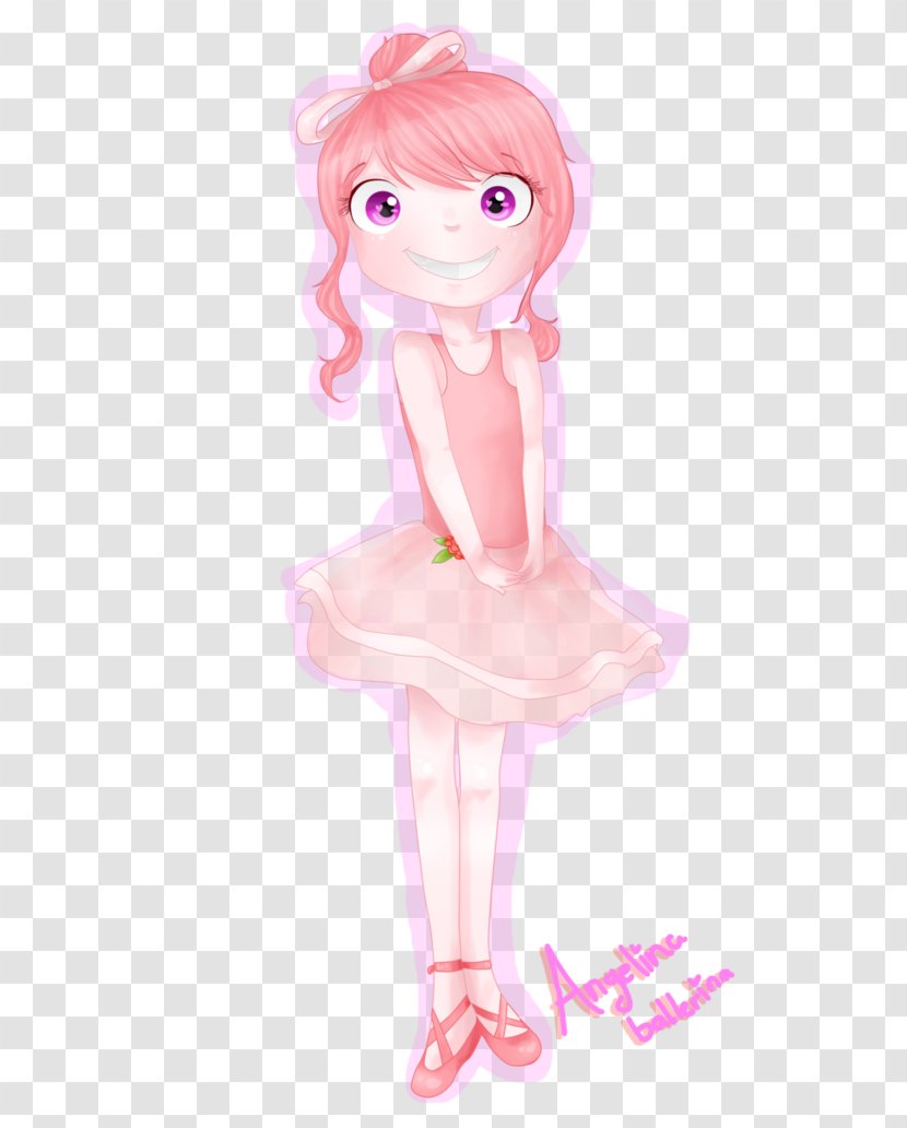 Pink M Cartoon Figurine Character - Heart - Frame Transparent PNG