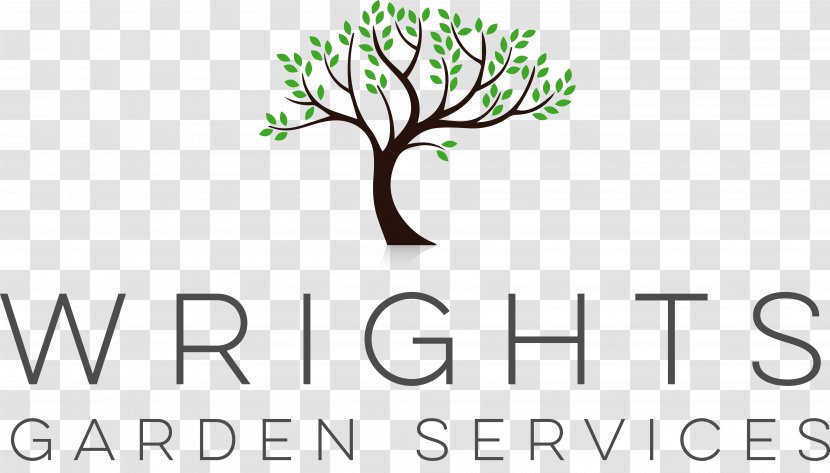 Wrights Garden Services Logo Gardening Lawn - Hedge Transparent PNG
