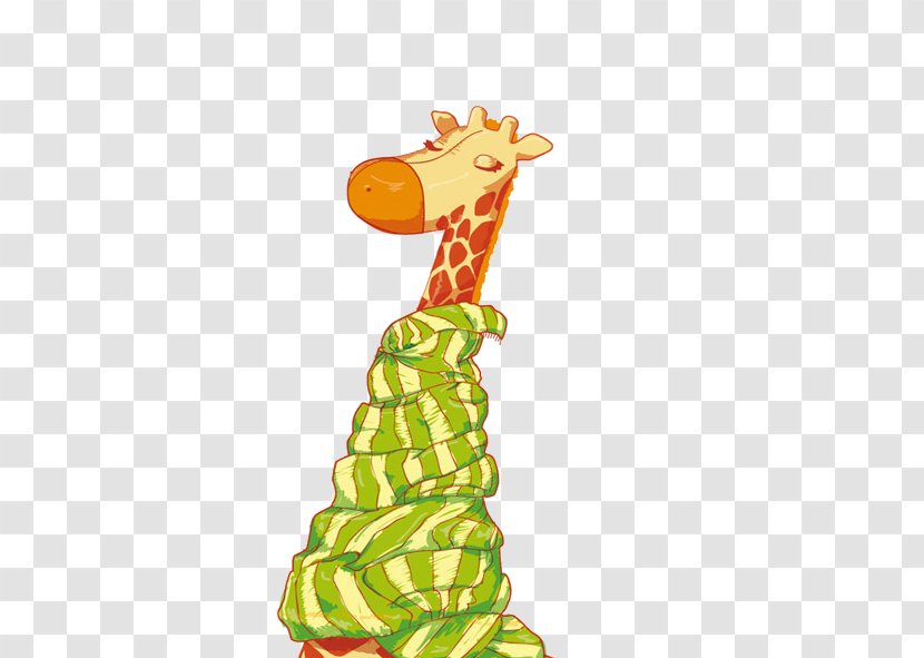 Giraffe Cartoon Illustration - Organism Transparent PNG