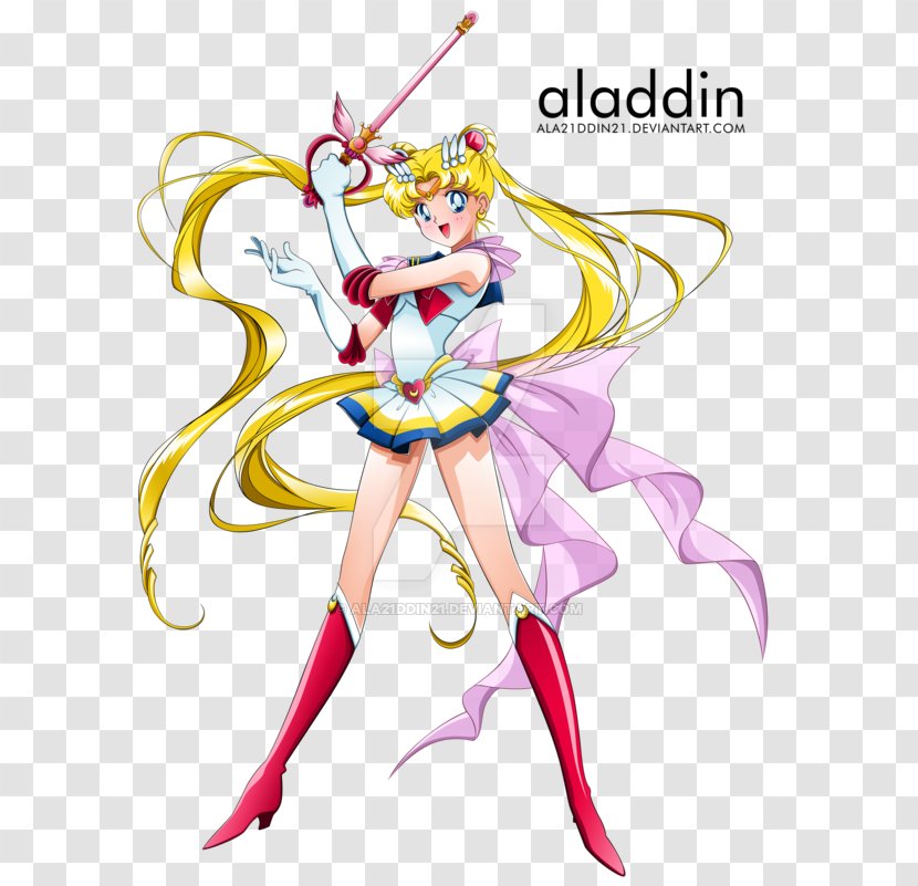 Sailor Moon Mercury Venus Senshi Chibiusa - Watercolor Transparent PNG