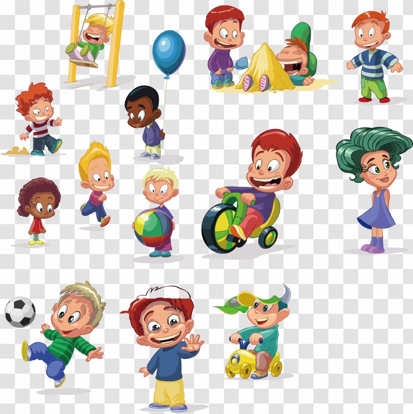 Child Cartoon Play Clip Art - Area - Children Sports Poster Vector Material Transparent PNG