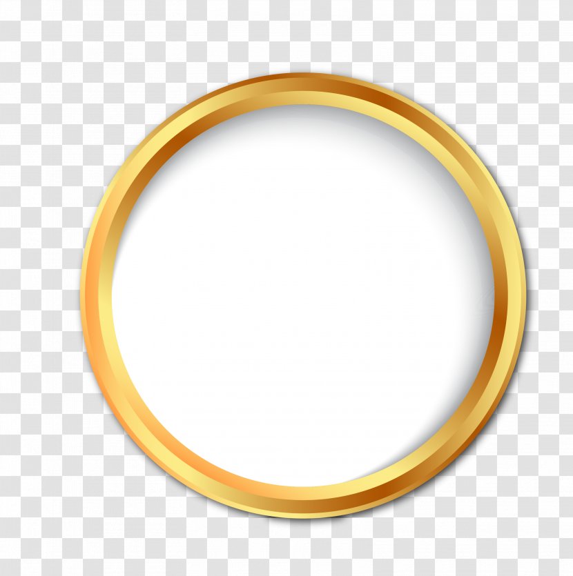 Material Bangle Ring Body Piercing Jewellery - Golden Circle Transparent PNG
