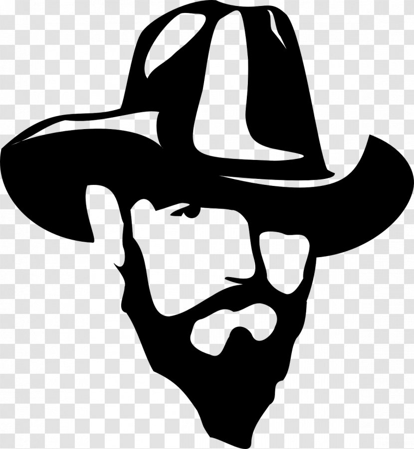 Cowboy Silhouette Clip Art - Hat Transparent PNG