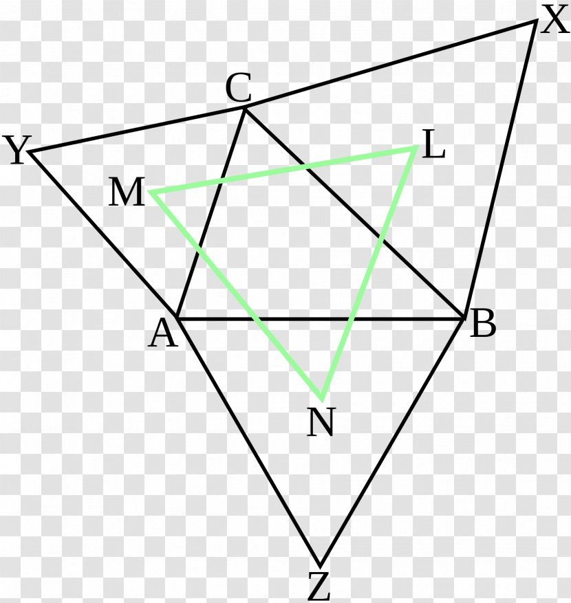 Napoleon's Theorem Equilateral Triangle Wikipedia - Centroid Transparent PNG