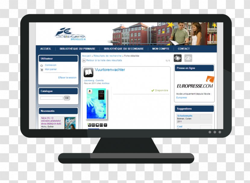 Computer Monitors Software Output Device Display Advertising - Public Library Multimedia Archimede Transparent PNG