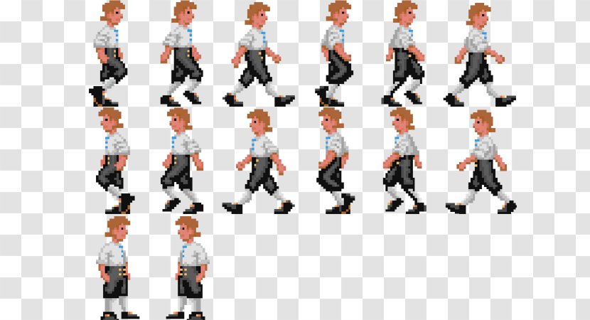 Animation Sprite Cascading Style Sheets Walk Cycle Key Frame - Human Behavior Transparent PNG