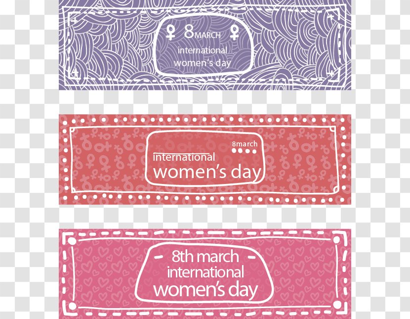 Banner International Womens Day Woman - Fresh Vector Material Transparent PNG