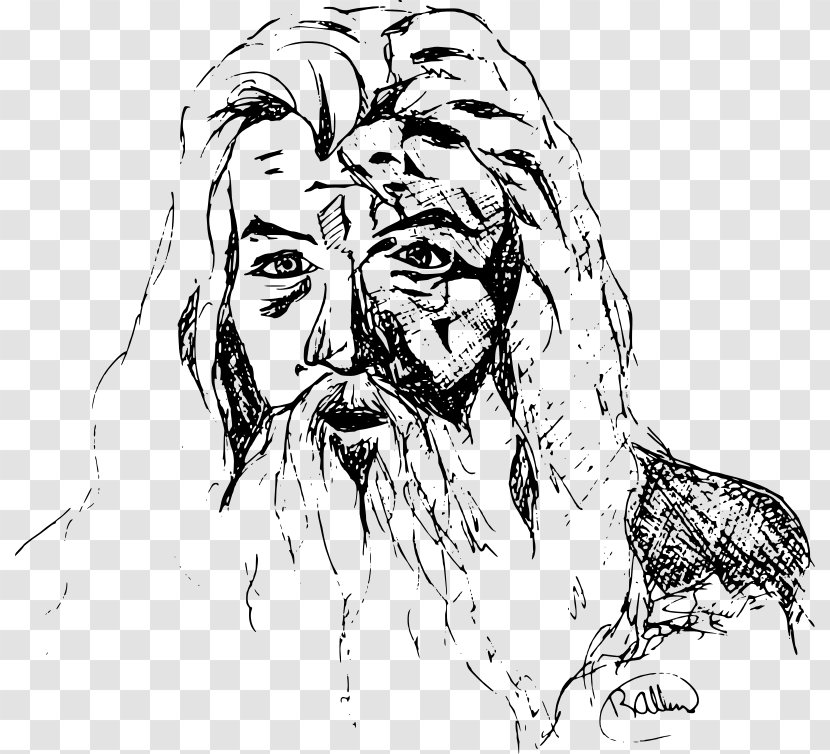 Gandalf Bilbo Baggins Drawing The Lord Of Rings Clip Art - Cartoon - Wise Man Transparent PNG