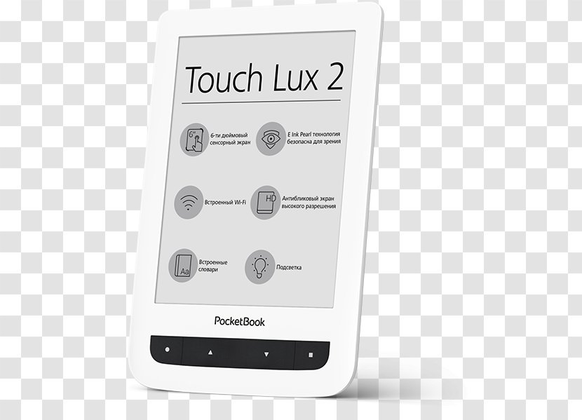 Portable Media Player EBook Reader 15.2 Cm PocketBookTouch Lux Multimedia PocketBook International - Gadget - Ereaders Transparent PNG
