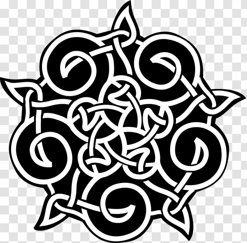 Celtic Knot Ornament Celts Triskelion - Monochrome - Virgo Transparent PNG