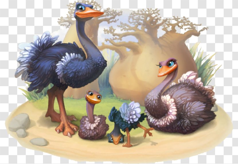 Township Common Ostrich Wikia Bird - Video Game Transparent PNG