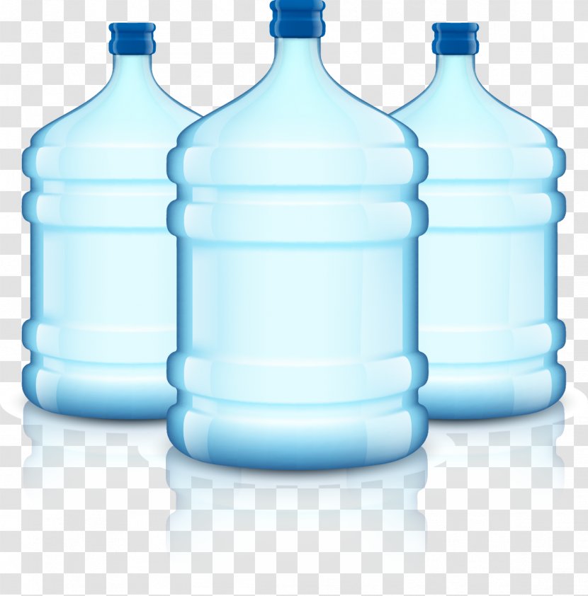 Bottled Water Drinking Plastic Bottle - Dispenser Bucket Transparent PNG