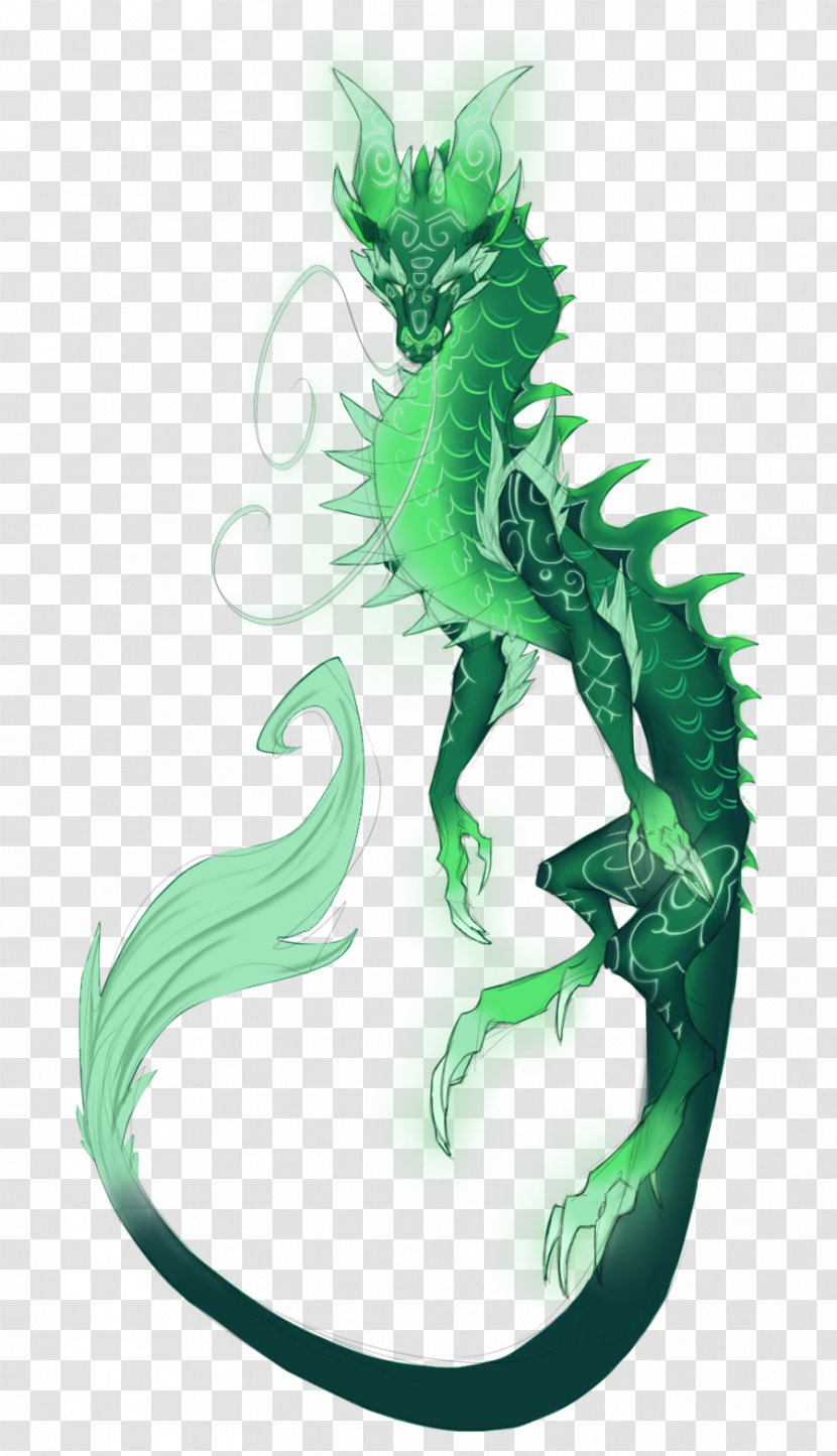 Chinese Dragon Unicorn Green Imaginary - Organism - Dragons Transparent PNG