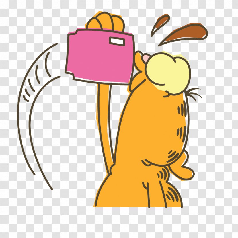 Garfield Sticker Clip Art Drawing Cartoon - Birthday Hug Transparent PNG