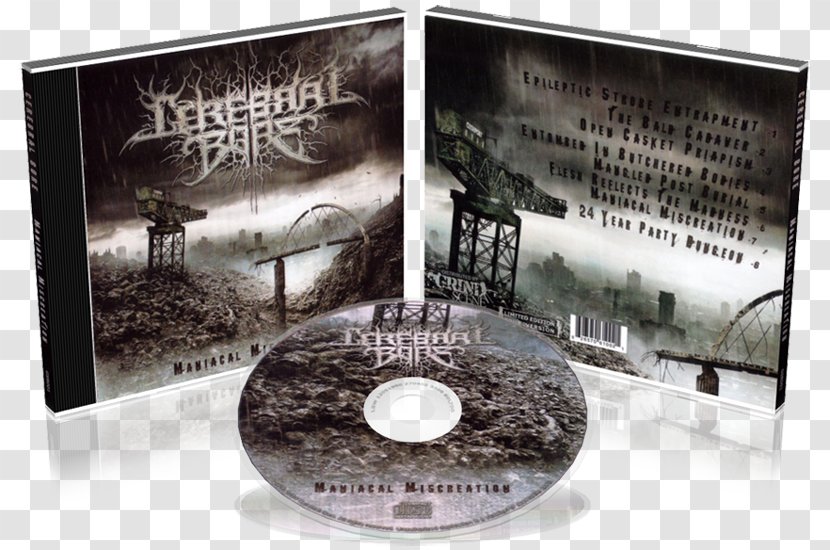 Cerebral Bore Maniacal Miscreation Album Brutal Death Metal Transparent PNG