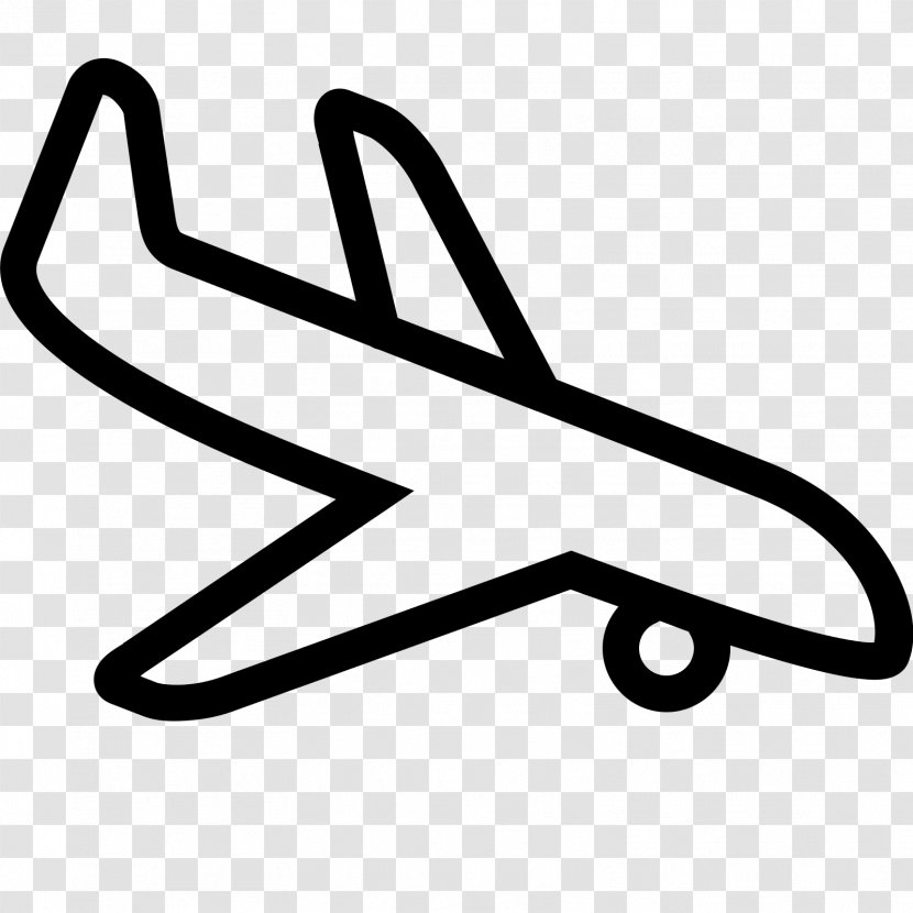 Airplane Landing Clip Art - Line Transparent PNG