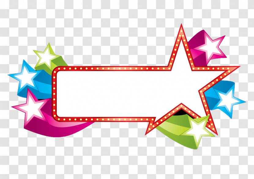 Star Clip Art - Technology - Colored Stars Border Transparent PNG