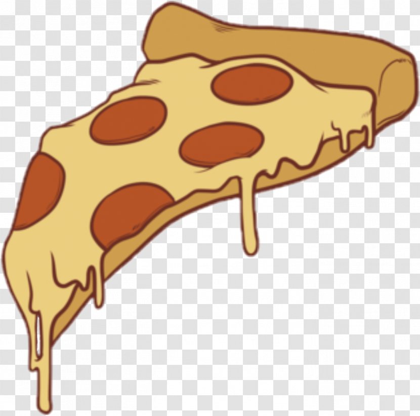 Hawaiian Pizza Drawing Sticker Party - Snout Transparent PNG