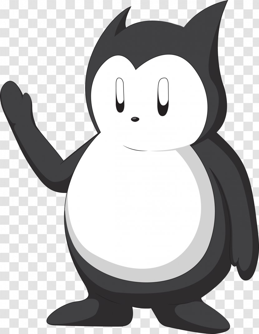 Cat Penguin Product Clip Art Character - Bird - Dunno Vector Transparent PNG