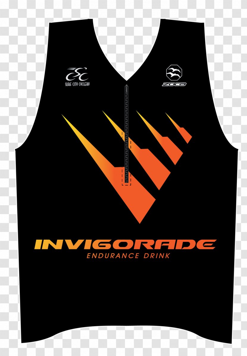 T-shirt Triathlon Sport Gilets Sleeveless Shirt - Black - Trialthon Transparent PNG