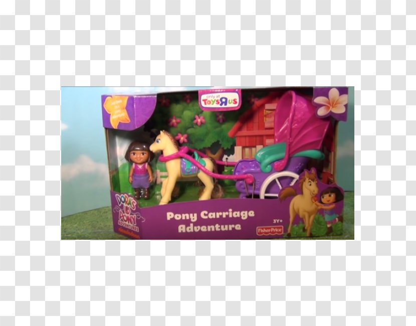 Pony Fisher-Price Adventure Film Carriage - Purple - Dora's Big Birthday Transparent PNG