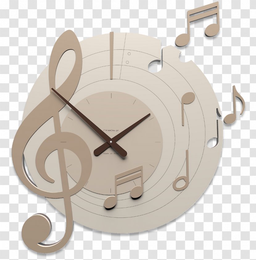 Bellini Mimosa Clock Musical Note - Silhouette Transparent PNG