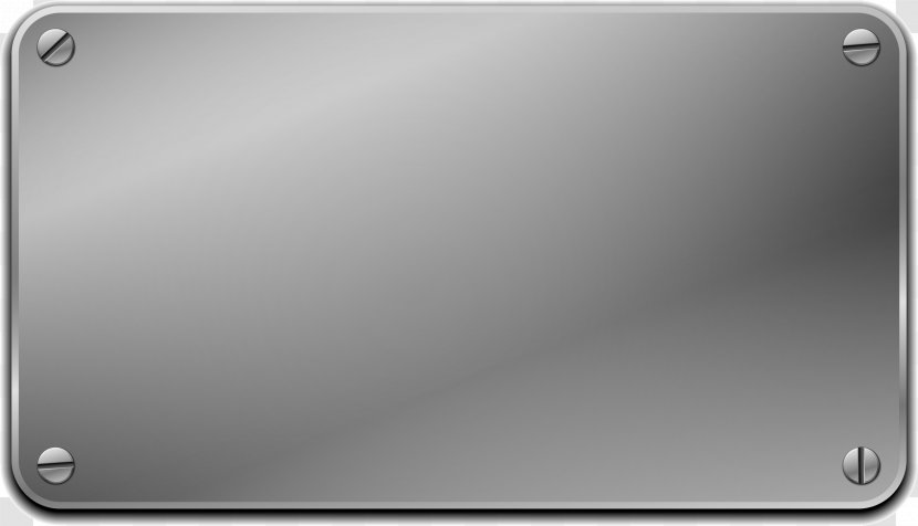 Metal Silver Skin - Rectangle - Texture Plate Signs Transparent PNG