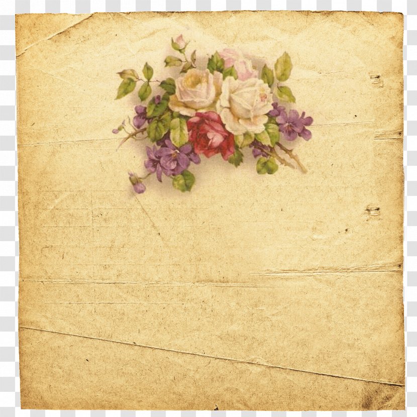 Paper Decoupage Clip Art - Flower - Vintage Transparent PNG