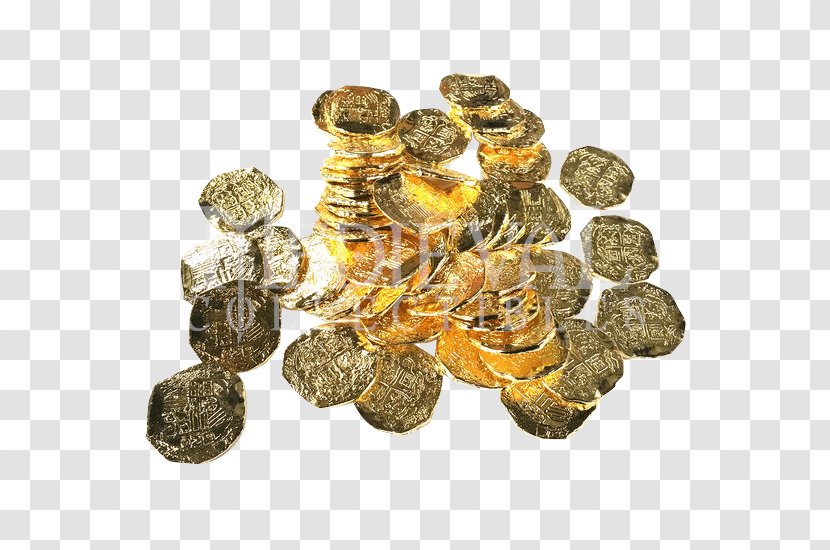 Pirate Coins Piracy Spanish Dollar Doubloon - Coin Transparent PNG