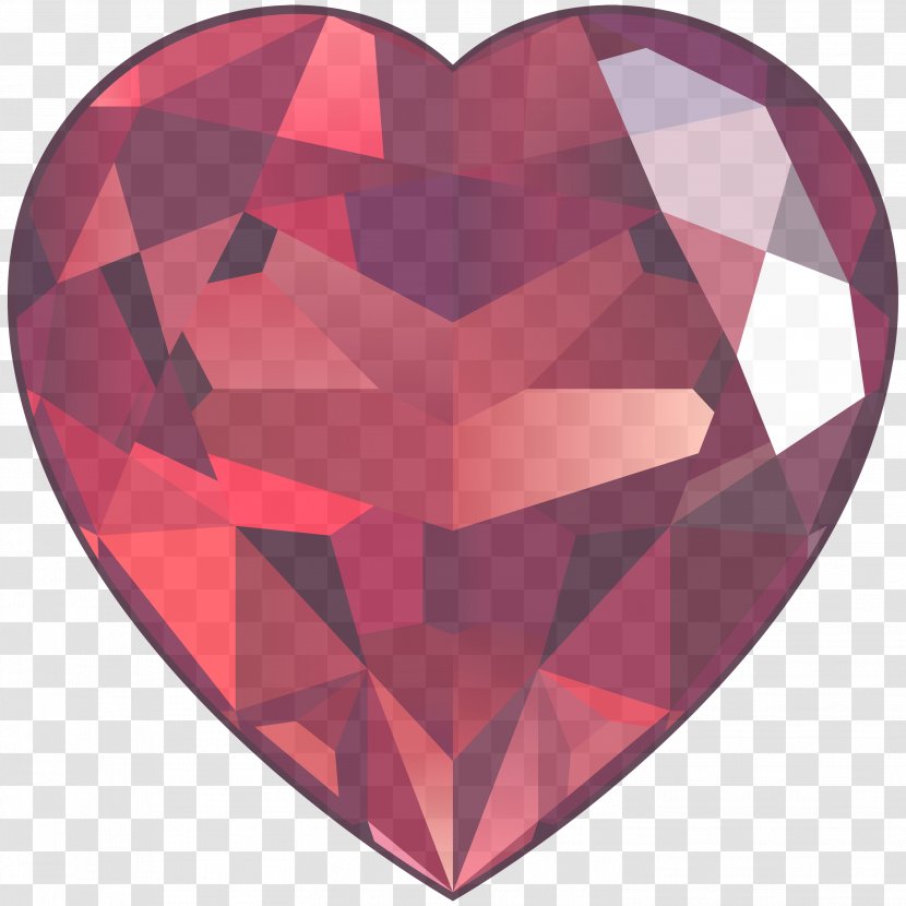 Heart Pink Red Maroon Pattern - Magenta - Triangle Transparent PNG