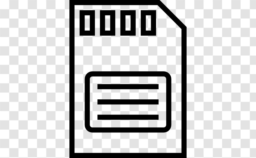 Business - Black And White - Sd Card Transparent PNG
