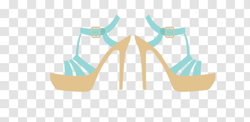 High-heeled Footwear Shoe Fashion - Turquoise - Shoes Transparent PNG