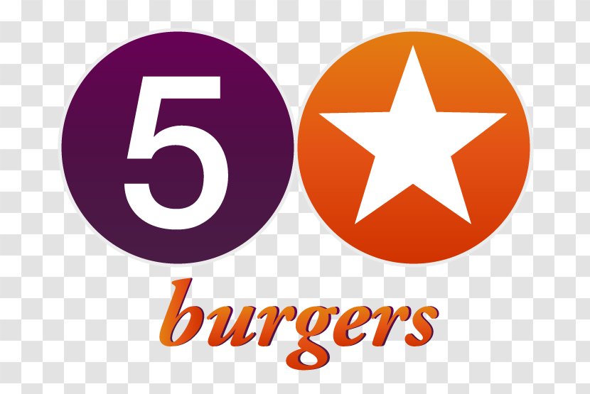 5 Star Burgers Hamburger Restaurant Menu Food - Orange Transparent PNG