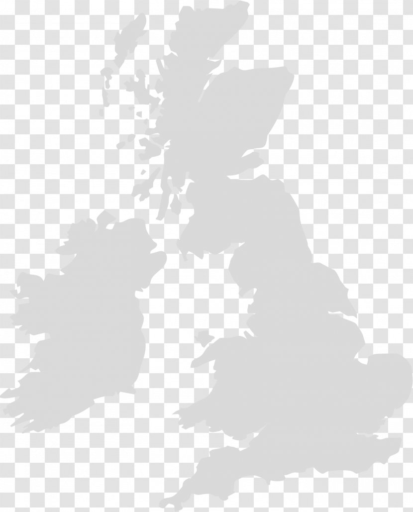 England British Isles Blank Map World - Silhouette - Uk Vector Transparent PNG