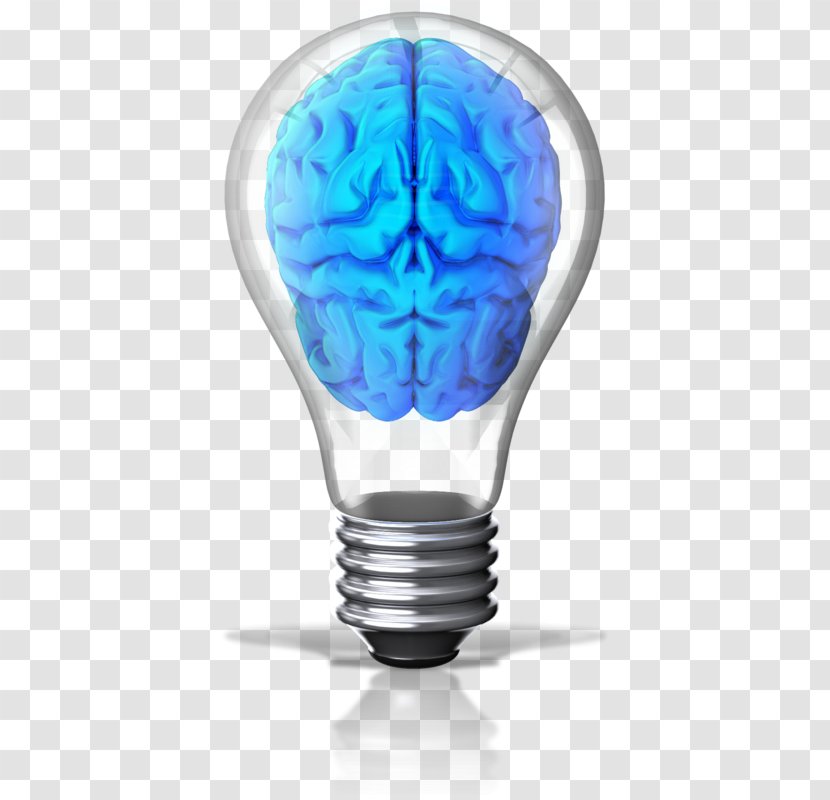 Incandescent Light Bulb Brain Lamp - Heart Transparent PNG