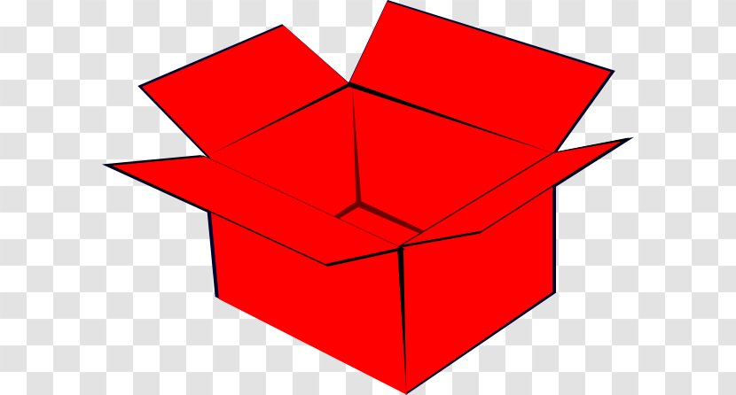 Box Carton Clip Art - Red Transparent PNG