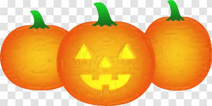 Halloween Pumpkin Cartoon - Nightshade Family Gourd Transparent PNG