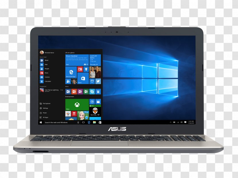 Laptop Intel Core ASUS VivoBook Max X541 - Computer Hardware Transparent PNG